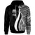Federated States of Micronesia Hoodie White Tentacle Tribal Pattern Unisex White - Polynesian Pride