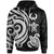 Pohnpei Polynesian Hoodie White Tentacle Turtle Unisex White - Polynesian Pride