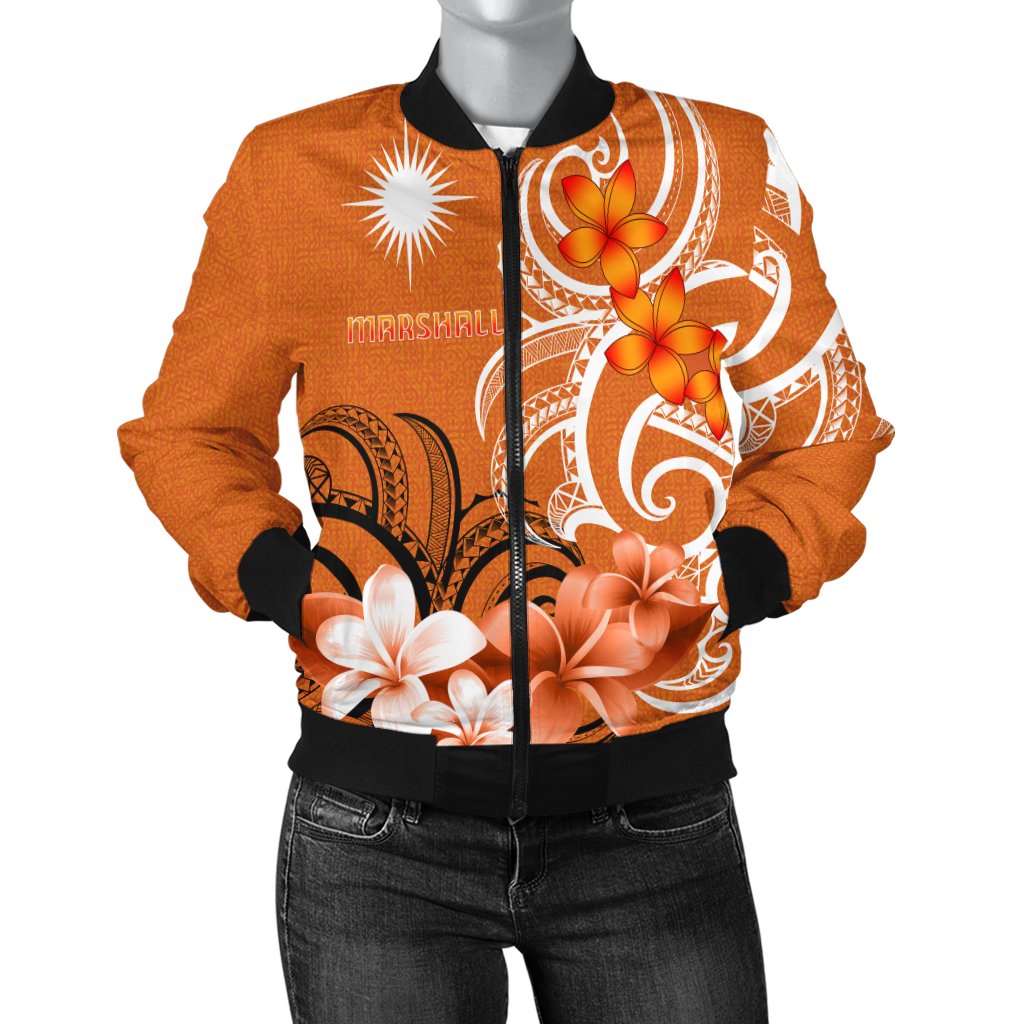 Marshall Islands Women's Bomber Jacket - Marshallese Spirit - Polynesian Pride