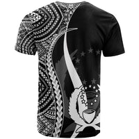 Pohnpei Custom T Shirt White Micronesian Tentacle Tribal Pattern - Polynesian Pride