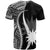 Nauru Custom T Shirt White Micronesian Tentacle Tribal Pattern - Polynesian Pride