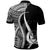 Pohnpei Custom Polo Shirt White Polynesian Tentacle Tribal Pattern - Polynesian Pride