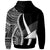 Tokelau Hoodie White Tentacle Tribal Pattern - Polynesian Pride