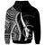 Chuuk Custom Hoodie White Tentacle Tribal Pattern - Polynesian Pride