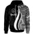 Palau Custom Hoodie White Tentacle Tribal Pattern Unisex White - Polynesian Pride