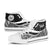 Tahiti High Top Shoes White - Polynesian Tentacle Tribal Pattern - Polynesian Pride