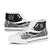 Fiji High Top Shoes White - Polynesian Tentacle Tribal Pattern Crest - Polynesian Pride