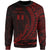 Wallis and Futuna Sweatshirt - Wings Style Red Color Unisex Red - Polynesian Pride