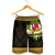 Wallis and Futuna Men's Shorts - Polynesian Gold Patterns Collection - Polynesian Pride