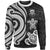 Tuvalu Sweater - White Tentacle Turtle Unisex White - Polynesian Pride