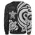 Marshall Islands Sweater - White Tentacle Turtle Crest - Polynesian Pride