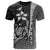 Tahiti Polynesian Custom T Shirt White Turtle with Hook Unisex WHITE - Polynesian Pride