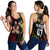 Personalised Aussie Kangaroos Mix Mate Maa Tonga Women Racerback Tank Aboriginal with Kupesi LT7 - Polynesian Pride