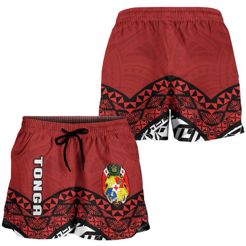 Tonga Women Shorts Independence Anniversary Special Version 2022 LT14 Red - Polynesian Pride