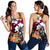 Fiji Tie Dye Women Racerback Tank Polynesian Tribal Creative Tropical Flowers LT13 - Polynesian Pride