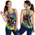 (Custom Personalised) Hawaii Rainbow Tie Dye Women Racerback Tank Flowers Polynesian Hawaiian Tribal LT13 - Polynesian Pride