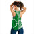 Cook Islands Tatau Women Racerback Tank Symbolize Passion Stars Version Green LT13 - Polynesian Pride