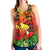 Hawaii Flowers Women Racerback Tank Color Tribal Pattern Hawaiian LT13 Reggae - Polynesian Pride