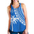 Fiji Rugby Sevens Women Racerback Tank Fijian 7s Tapa Polynesian Blue Ver.01 LT13 - Polynesian Pride