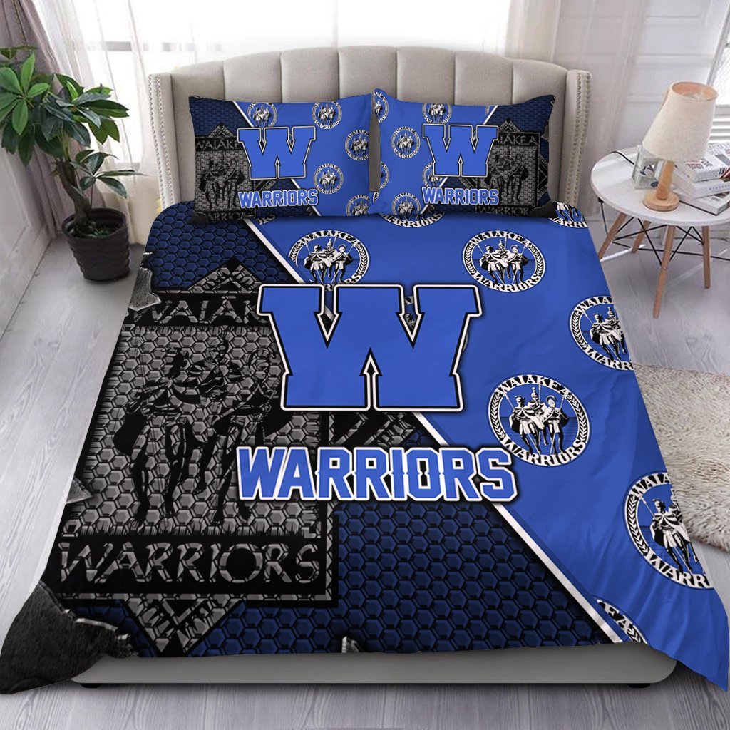 Hawaii Bedding Set - Waiakea High Bedding Set - AH Blue - Polynesian Pride