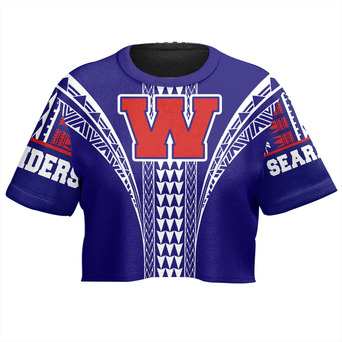 Hawaii - Waianae High All - over Print Crop Top T-shirt AH - Polynesian Pride