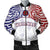 hawaiiMen's Bomber Jacket - Kanaka Waianae High School Men's Bomber Jacket Demodern Style AH White - Polynesian Pride