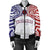 Hawaii Bomber Jacket - Kanaka Waianae High School Women's Bomber Jacket Demodern Style AH White - Polynesian Pride