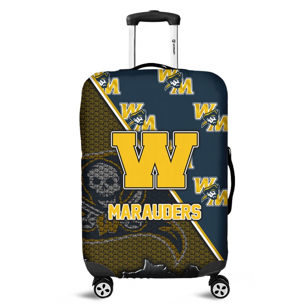 Hawaii Luggage Cover - Waipahu High Luggage Cover - AH Yellow - Polynesian Pride