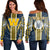 Hawaii - Waipahu High Women's Off Shoulder Sweatshirt AH Blue - Polynesian Pride