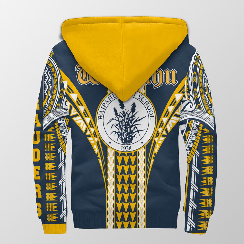 Hawaii - Waipahu High Sherpa Hoodie AH - Polynesian Pride