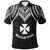 Wallis and Futuna Polo Shirt Polynesian Armor Style Black Unisex Black - Polynesian Pride