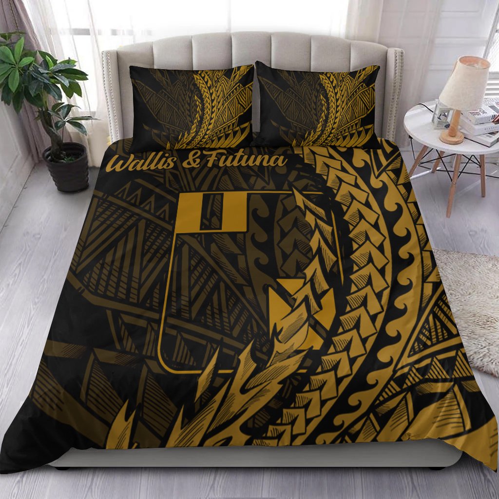 Wallis and Futuna Bedding Set - Wings Style Black - Polynesian Pride