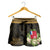 Wallis and Futuna Women's Shorts - Polynesian Gold Patterns Collection - Polynesian Pride