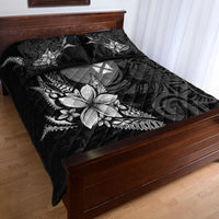 Wallis and Futuna Quilt Bed Set - Fish With Plumeria Flowers Style - Polynesian Pride