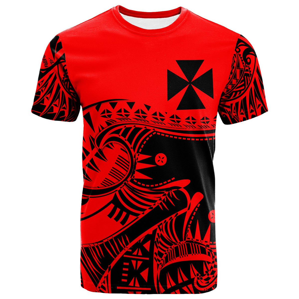 Wallis and Futuna Custom T Shirt Youthful Dynamic Style Unisex Red - Polynesian Pride