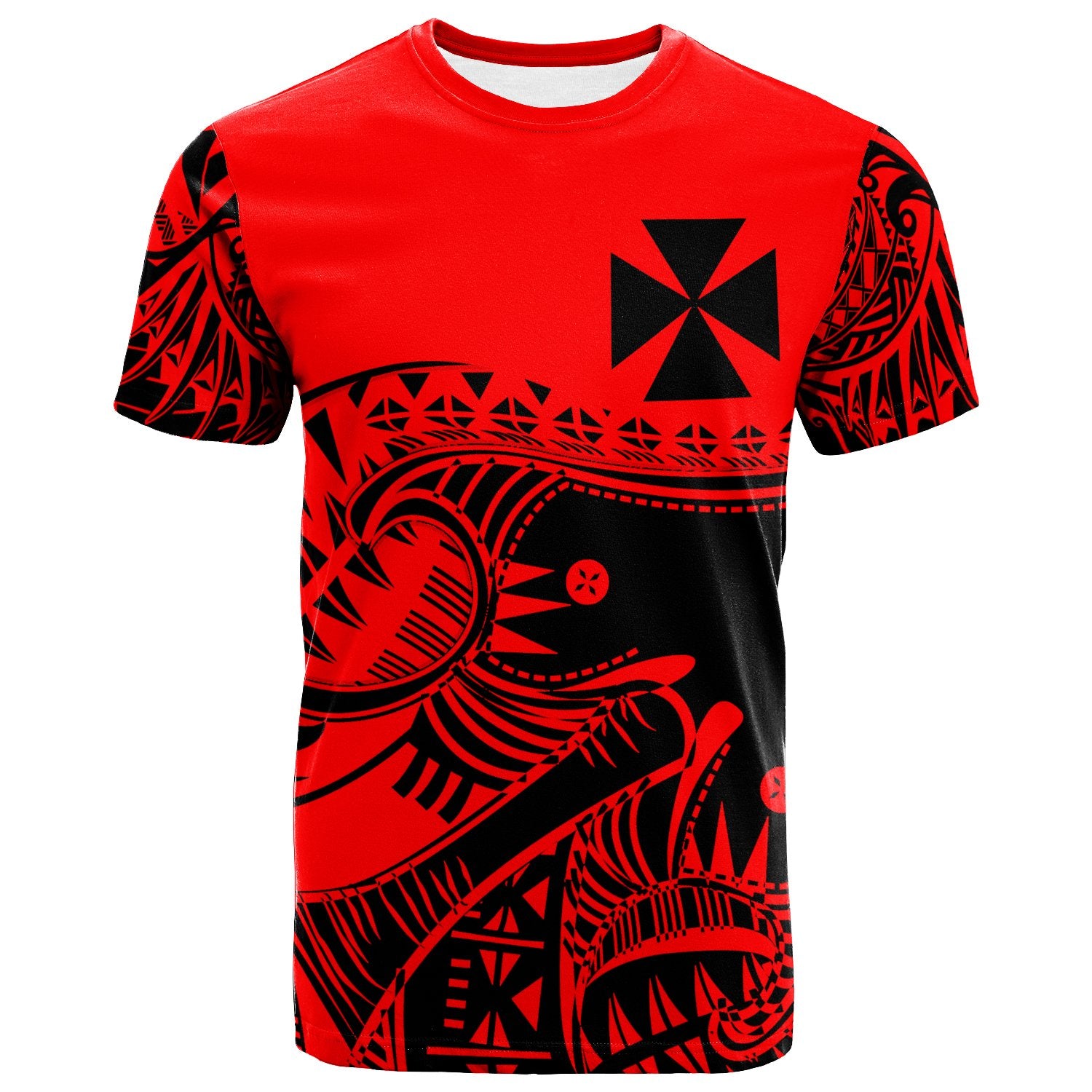 Wallis and Futuna Custom T Shirt Youthful Dynamic Style Unisex Red - Polynesian Pride