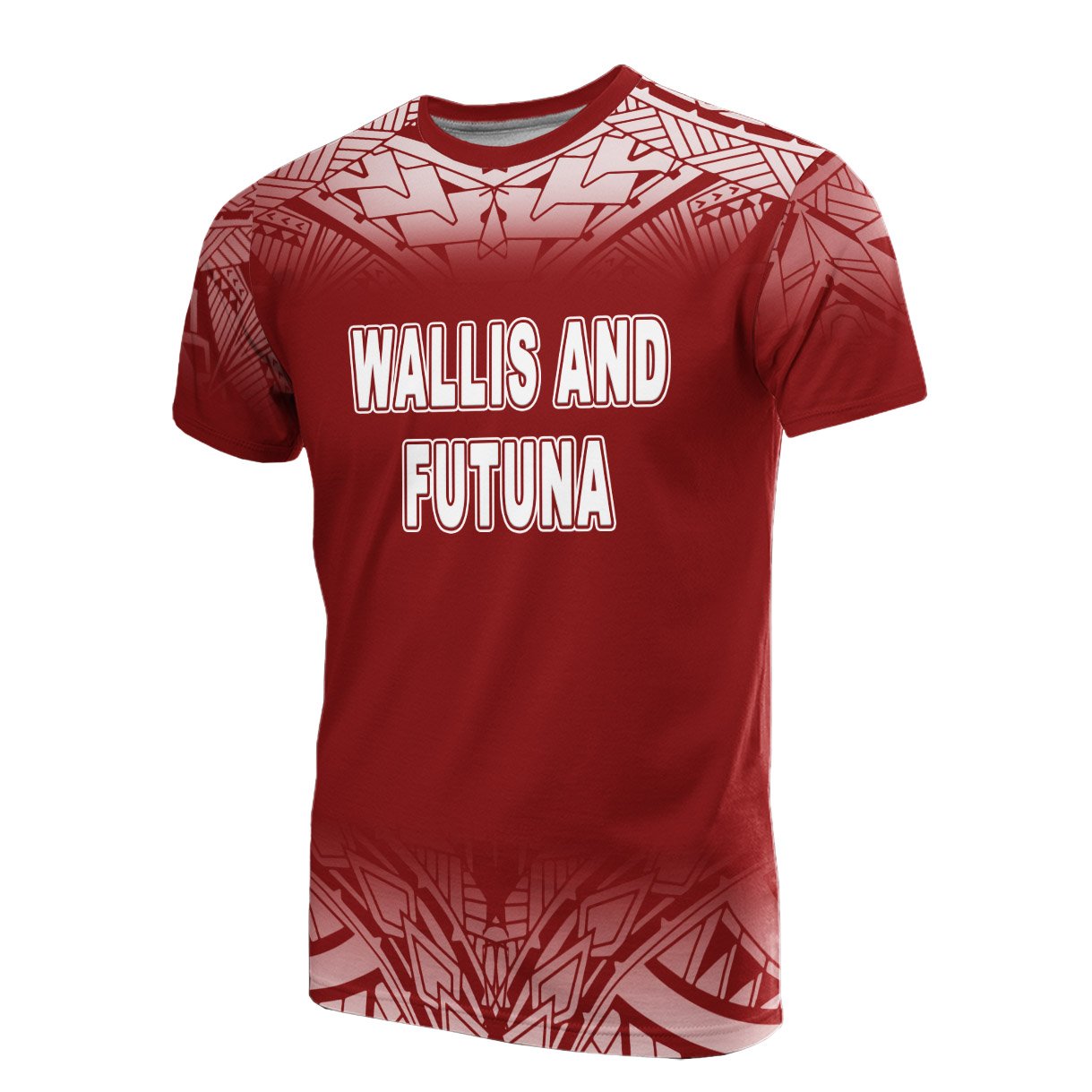 Wallis and Futuna All Over T Shirt Fog Red Unisex Red - Polynesian Pride