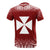 Wallis and Futuna All Over T Shirt Fog Red - Polynesian Pride