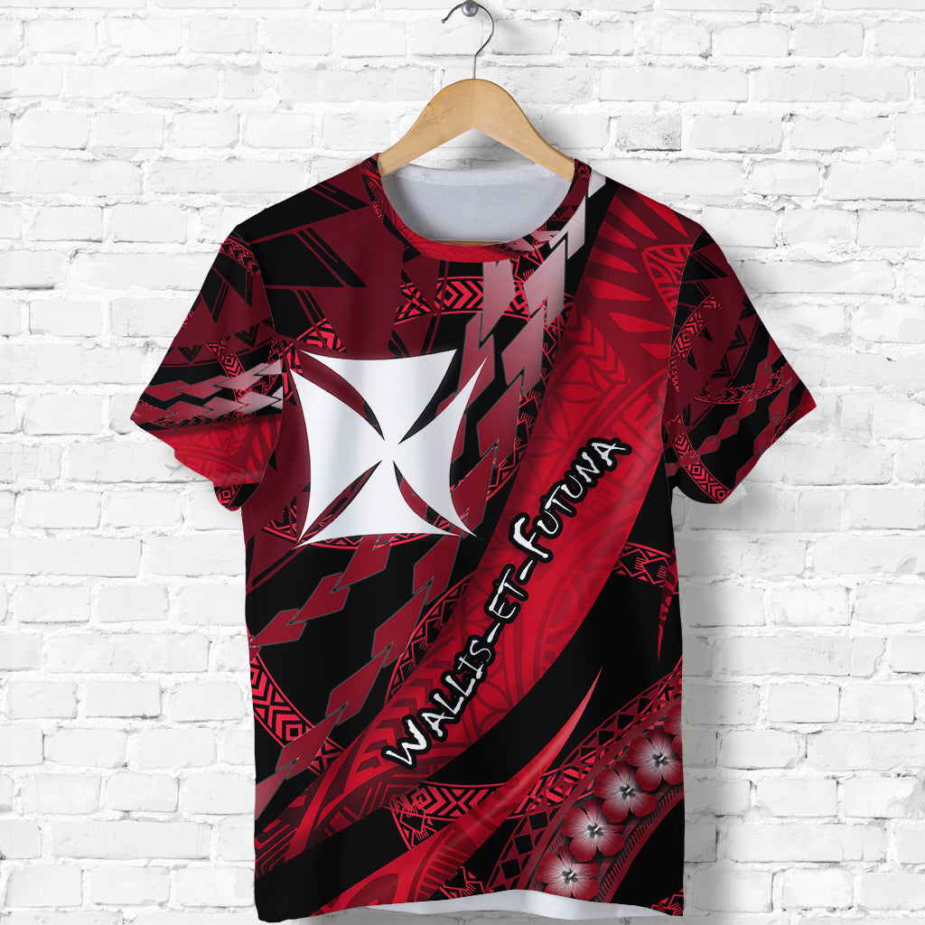 Wallis et Futuna T Shirt Artsy Style Black LT9 Adult Black - Polynesian Pride