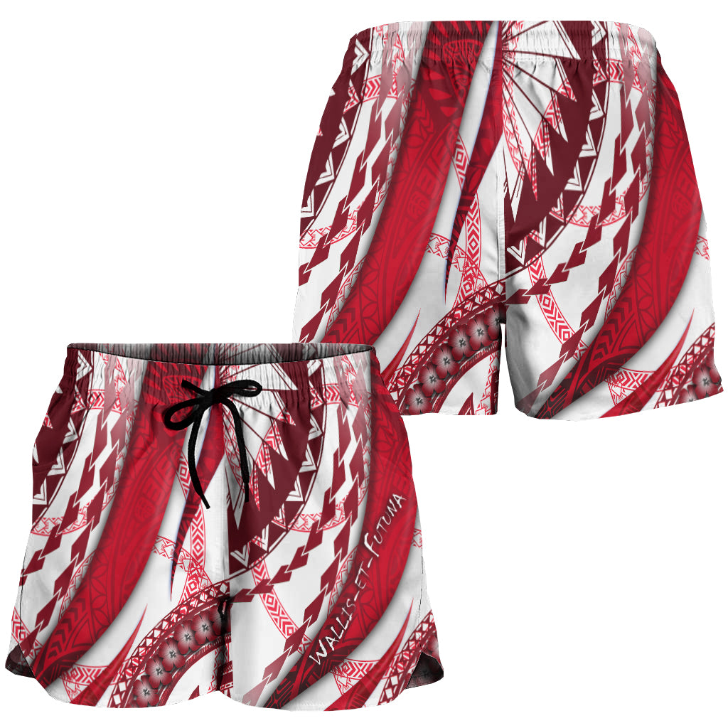 Wallis et Futuna Women Short Artsy Style - White LT9 Women White - Polynesian Pride