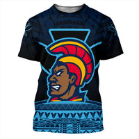 Hawaiian Polynesian Kanaka Warrior T Shirt Strong Style - Polynesian Pride