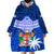 Fiji Coat Of Arms Wearable Blanket Hoodie Polynesian Tapa Palm Tree LT9 Unisex One Size - Polynesian Pride