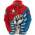 Free West Papua Zip up Hoodie Unisex Blue - Polynesian Pride