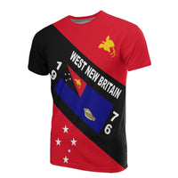 Papua New Guinea T Shirt PNG Flag West New Britain Province Flag Unisex Red - Polynesian Pride