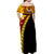 PNG Hibiscus Tribal Pattern Off Shoulder Long Dress - Western Province - Ver.02 LT7 - Polynesian Pride