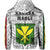 Polynesian Kanaka Flag Kanaka Maoli Hawaii Zip Hoodie White - Polynesian Pride