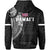 Polynesian Kakau Kanaka Flag of Hawaii Zip Hoodie White - Polynesian Pride