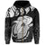 Hawaii Polynesian Aumakua Hammerhead Shark Hoodie Zip Cloud Style White - Polynesian Pride