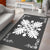 Hawaiian Quilt Maui Plant And Hibiscus Pattern Area Rug - White Gray - AH - Polynesian Pride