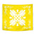 Hawaiian Quilt Maui Plant And Hibiscus Tappestry - White Yellow - AH Wall Tapestry White - Polynesian Pride